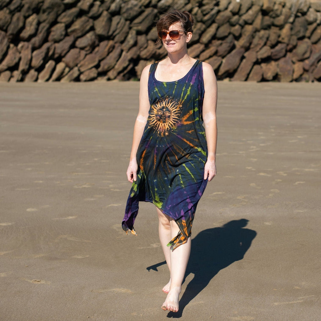 Sun Design T-Shirt Dress-Siesta Crafts