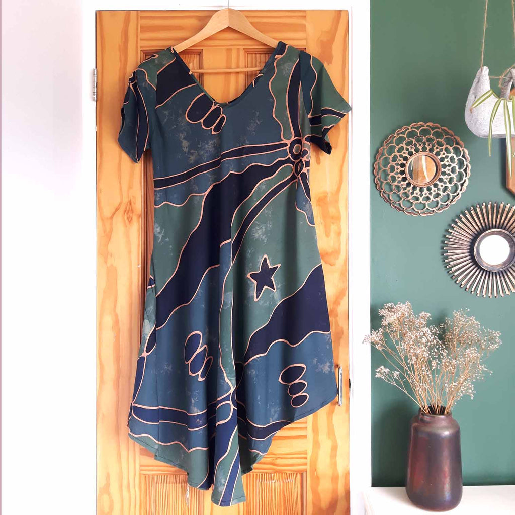 Bali Print Dress-Siesta Crafts