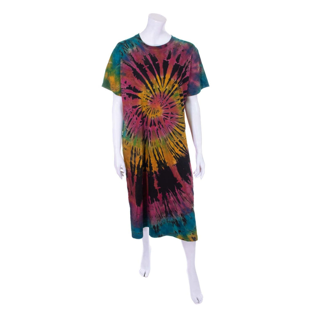 Tie Dye T-Shirt Dress-Dresses-Siesta Crafts