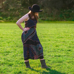 Scoop Back Dress-Siesta Crafts