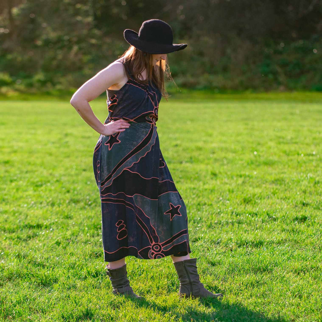 Scoop Back Dress-Siesta Crafts