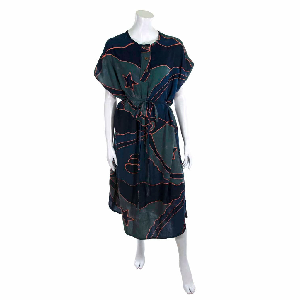 Oval Dress with Belt-Siesta Crafts