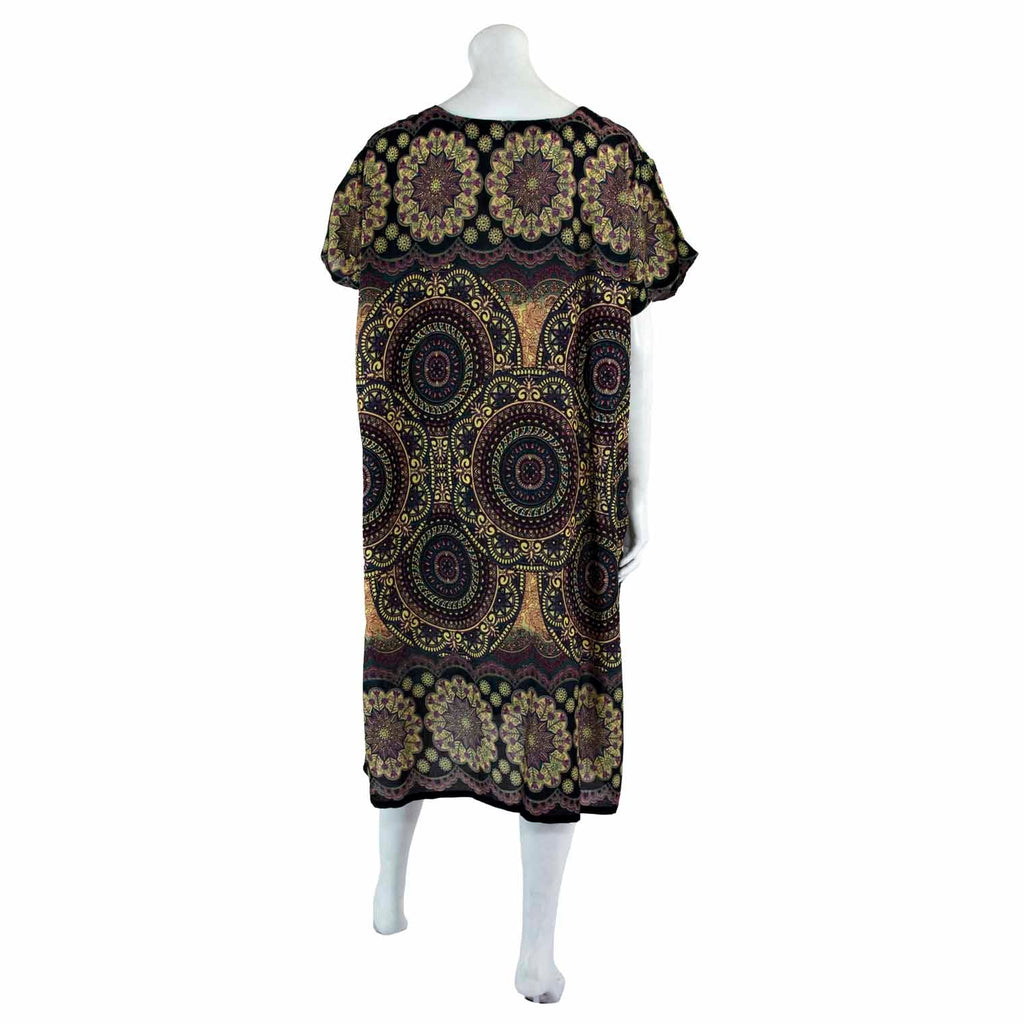 Thai Rose Shift Dress-Siesta Crafts
