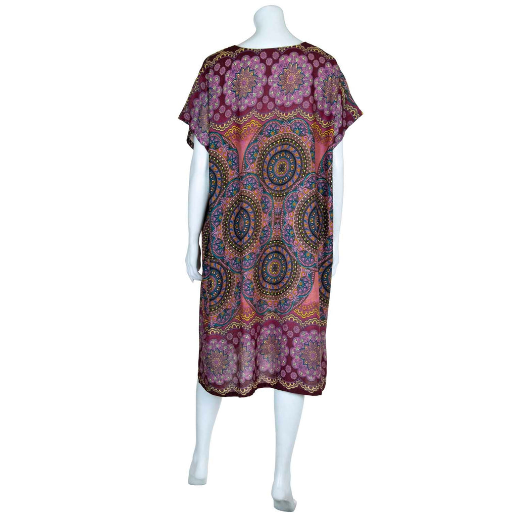Thai Rose Shift Dress-Siesta Crafts