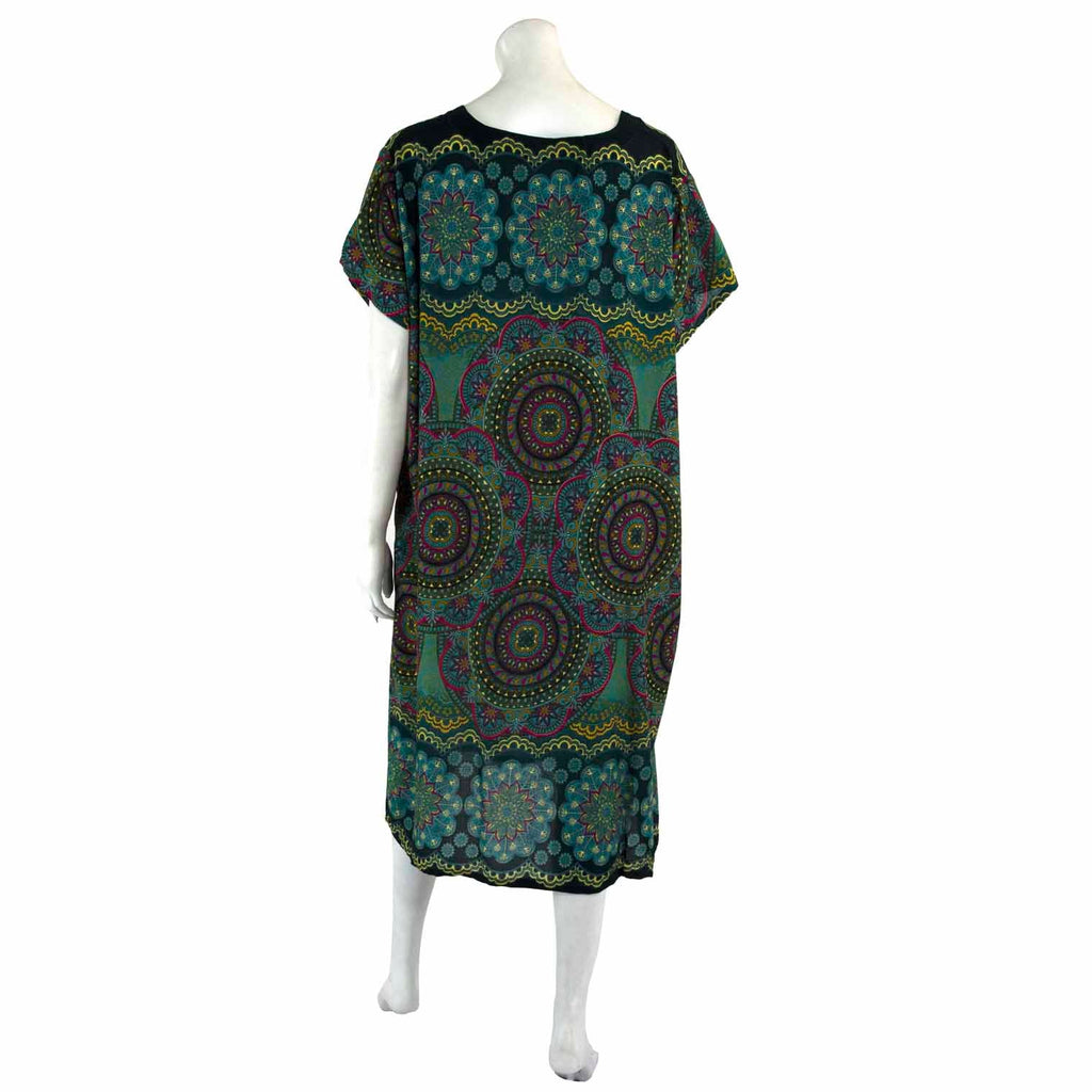 Thai Rose Shift Dress-Siesta Crafts