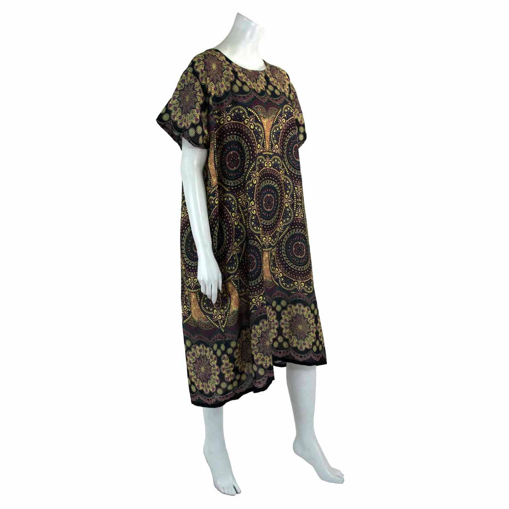 Thai Rose Shift Dress-Siesta Crafts