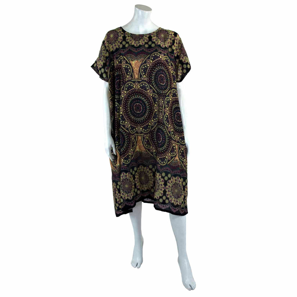 Thai Rose Shift Dress-Siesta Crafts