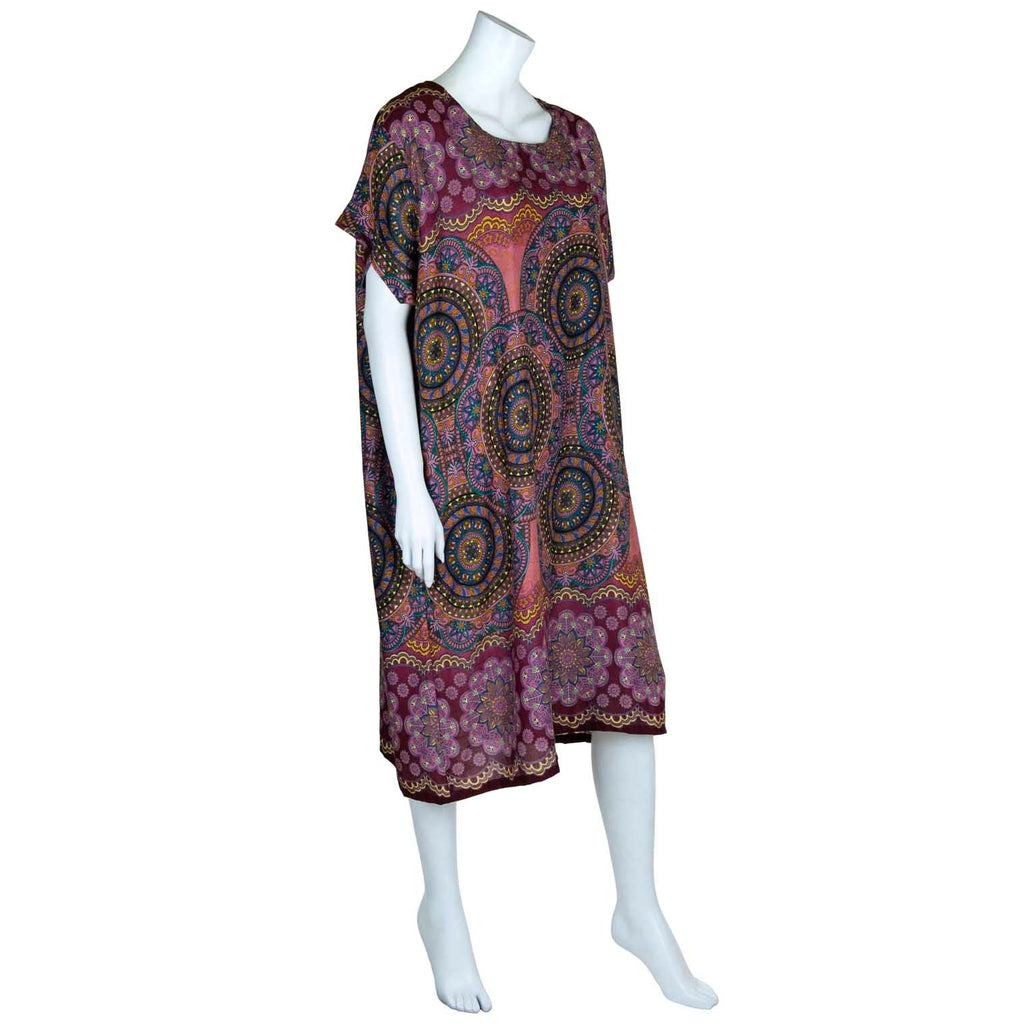 Thai Rose Shift Dress-Siesta Crafts