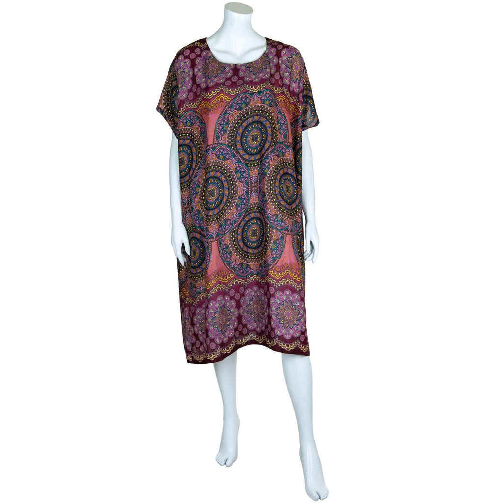 Thai Rose Shift Dress-Siesta Crafts