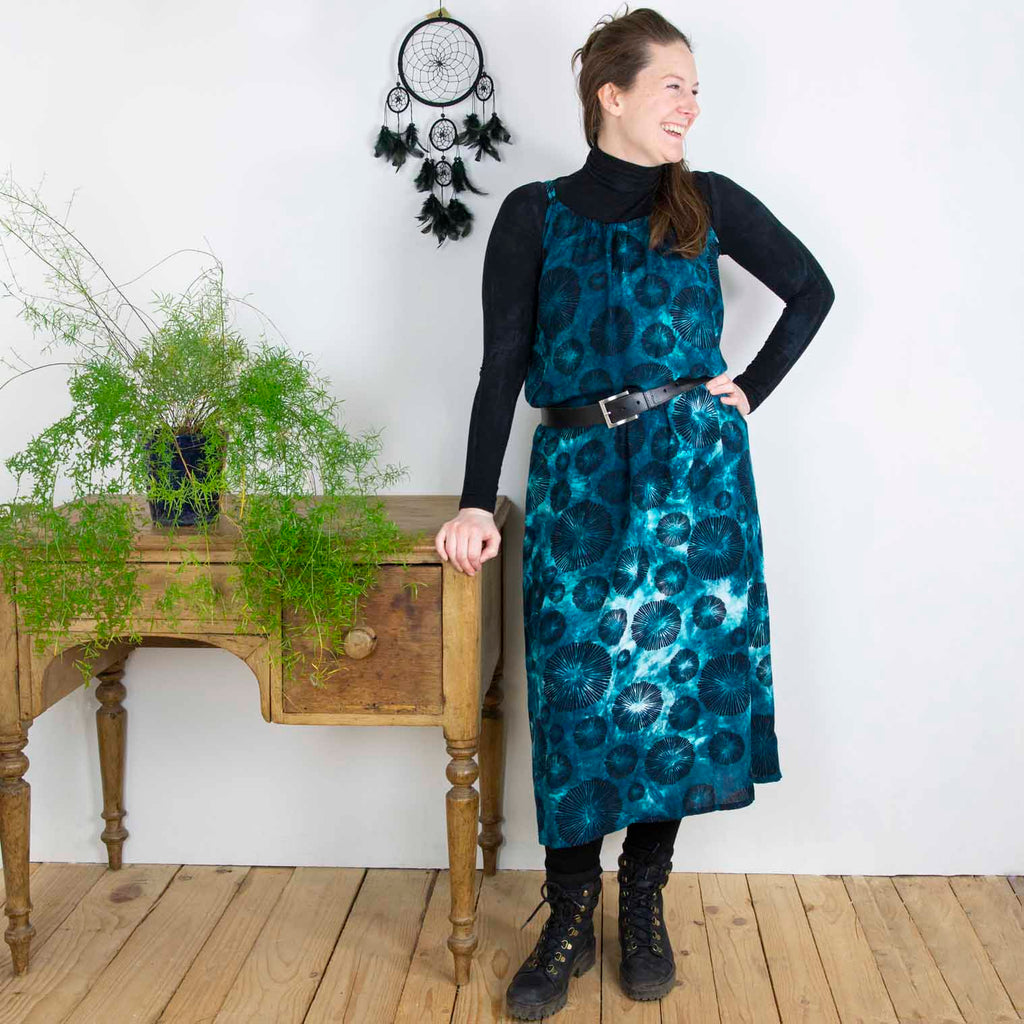 Scoop Back Dress-Siesta Crafts