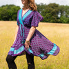 Recycled Sari Waterfall Top-Siesta Crafts
