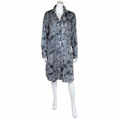 Tonal Tie Dye Shirt Dress-Siesta Crafts