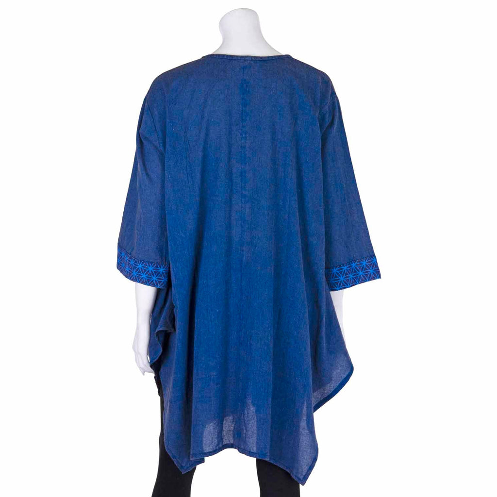 Patterned Pocket Smock Dress-Siesta Crafts