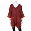 Patterned Pocket Smock Dress-Siesta Crafts