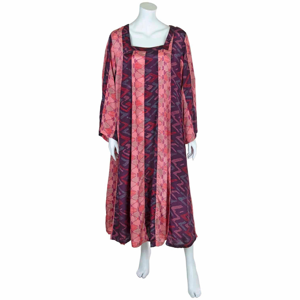 Recycled Sari Panel Dress-Siesta Crafts