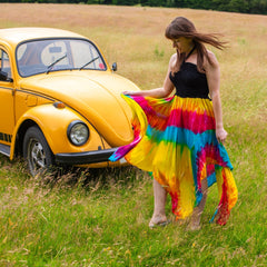 Rainbow Hanky Hem Dress-Siesta Crafts