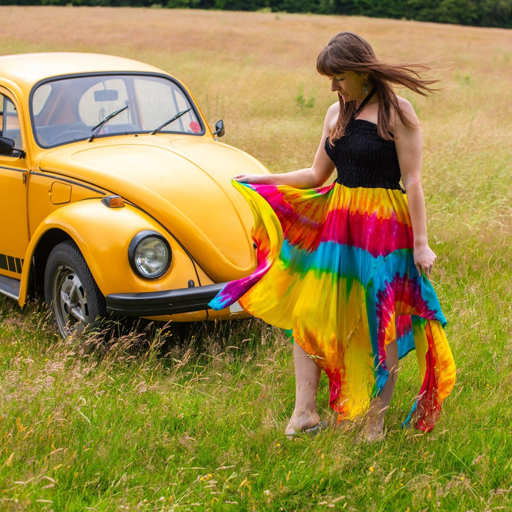 Rainbow Hanky Hem Dress-Siesta Crafts