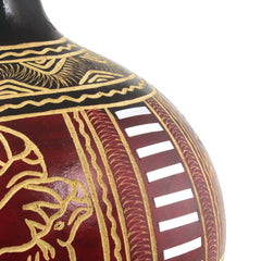 Kenyan Large Engraved Gourd-Siesta Crafts