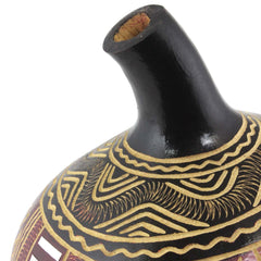 Kenyan Large Engraved Gourd-Siesta Crafts