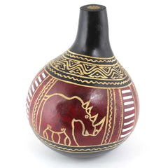 Kenyan Large Engraved Gourd-Siesta Crafts
