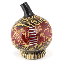 Kenyan Large Engraved Gourd-Siesta Crafts