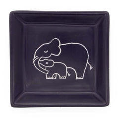 Mother and Baby Elephant Soapstone Tray-Siesta Crafts