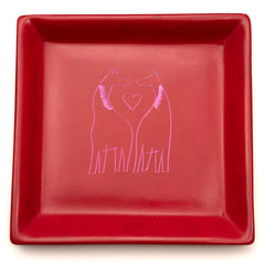 Two Giraffes Soapstone Tray-Siesta Crafts