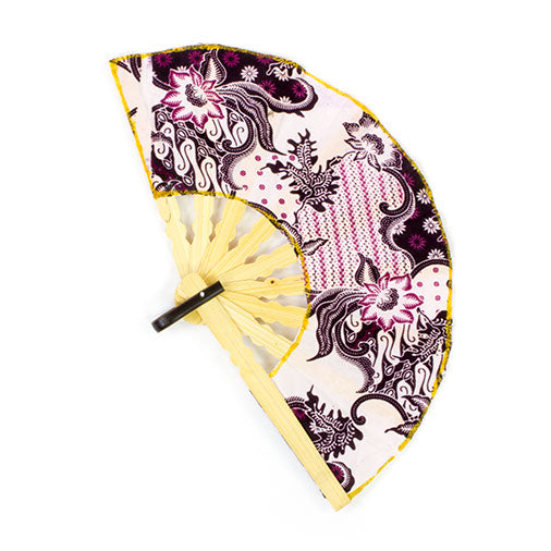 Ten Balinese Batik Fans-Siesta Crafts