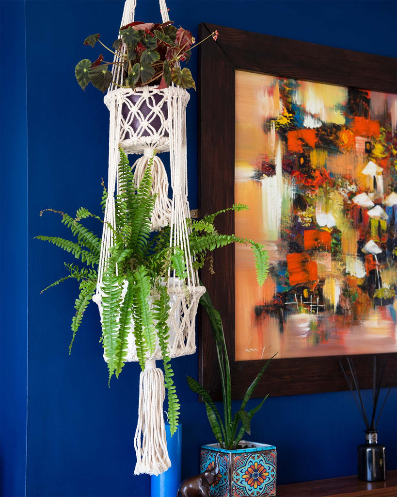 Double Macrame Plant Hanger-Siesta Crafts