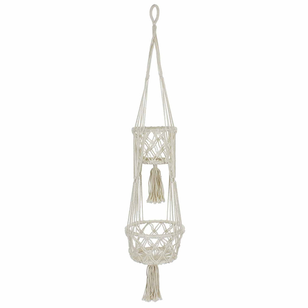 Double Macrame Plant Hanger-Siesta Crafts
