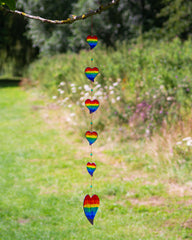 String of Hearts Suncatcher-Siesta Crafts