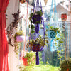 Bright Double Macrame Plant Hanger-Siesta Crafts