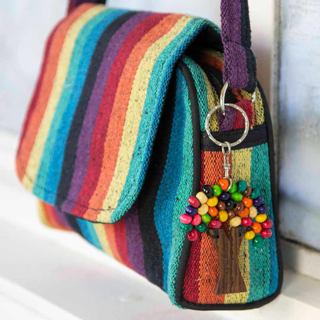 Beaded Tree Keyring-Siesta Crafts