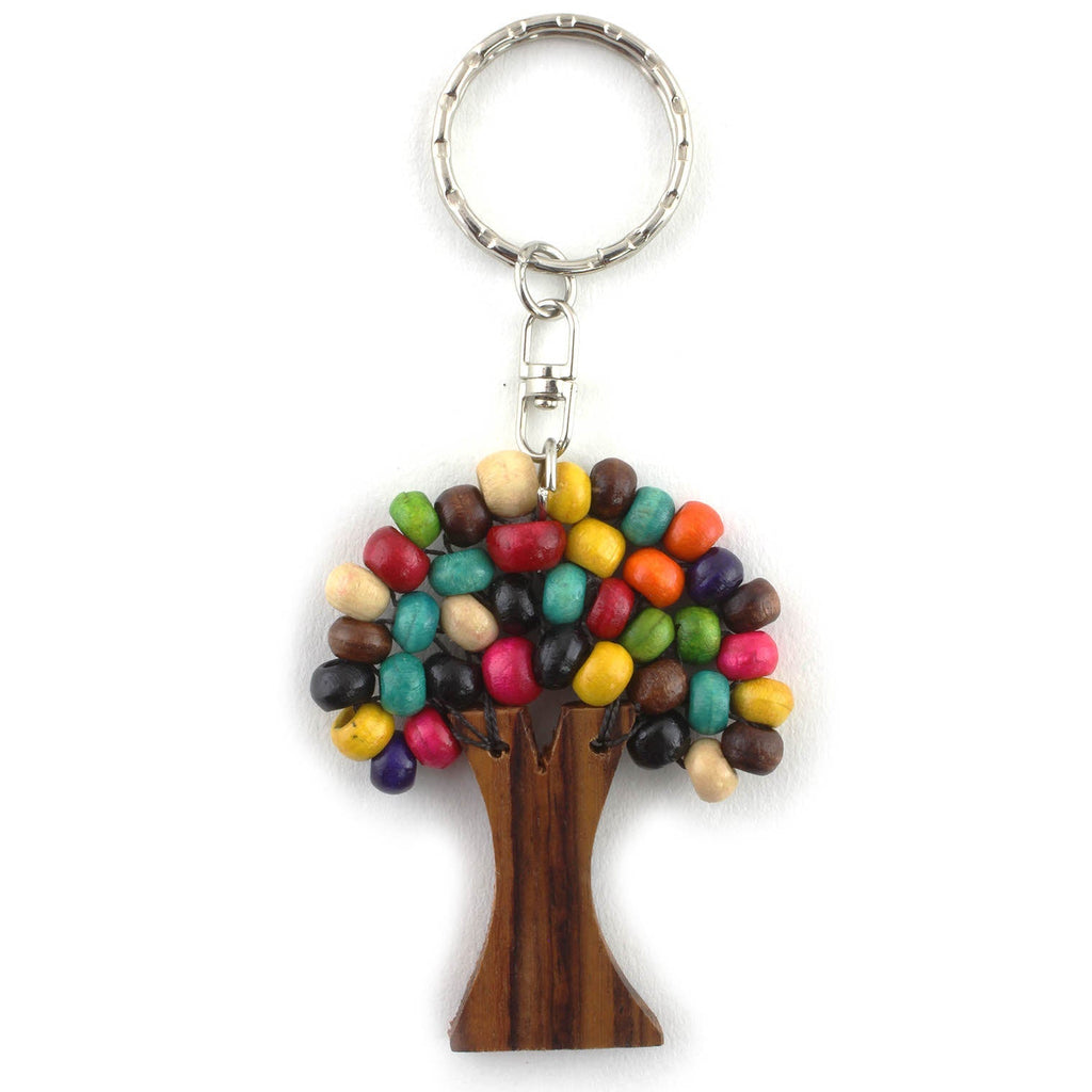 Beaded Tree Keyring-Siesta Crafts