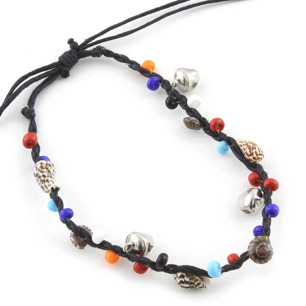Charm Anklet with Shell-Siesta Crafts