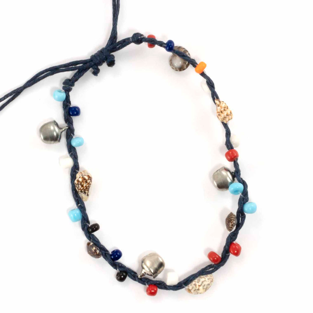 Charm Anklet with Shell-Siesta Crafts