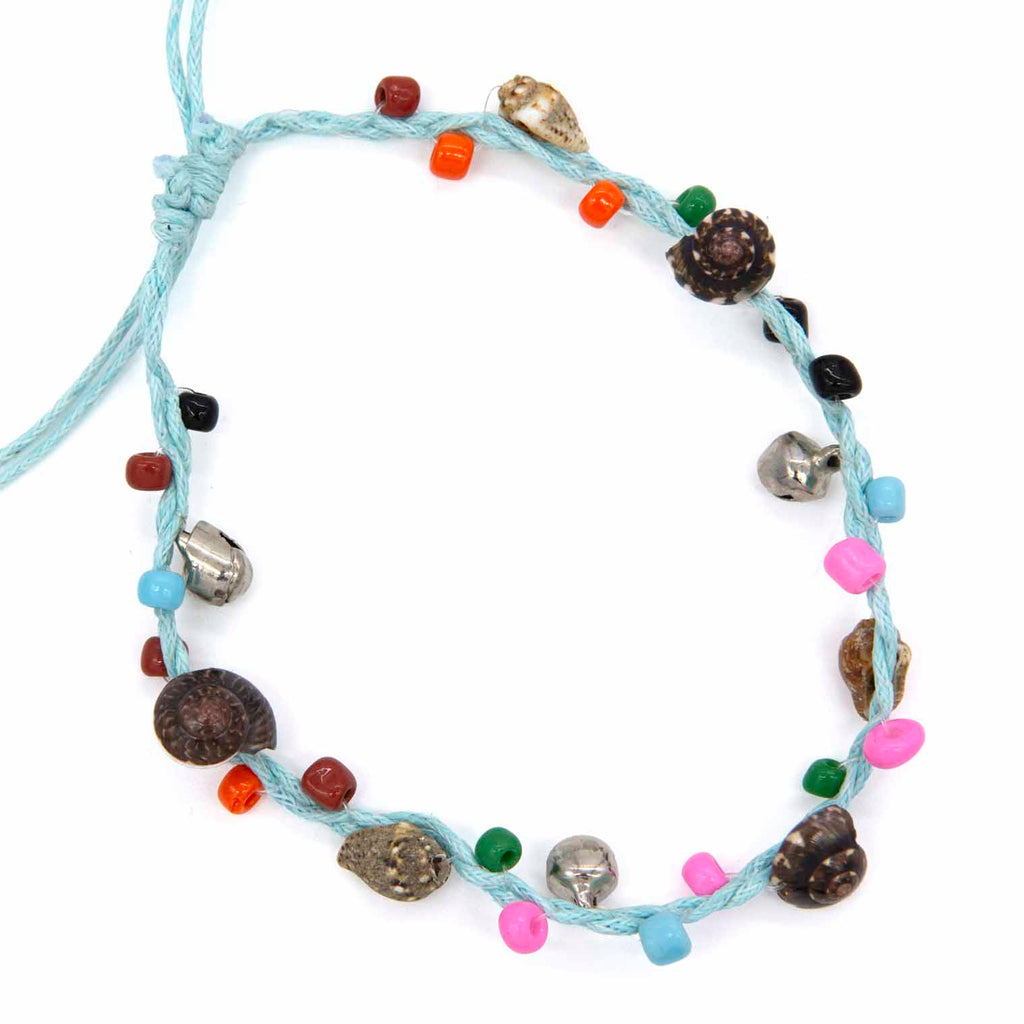 Charm Anklet with Shell-Siesta Crafts