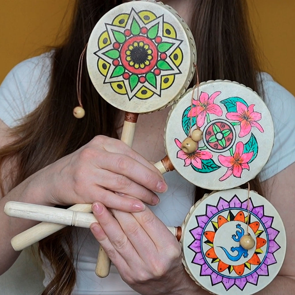 Large Mandala Style Hand Drum