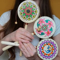 Large Mandala Style Hand Drum