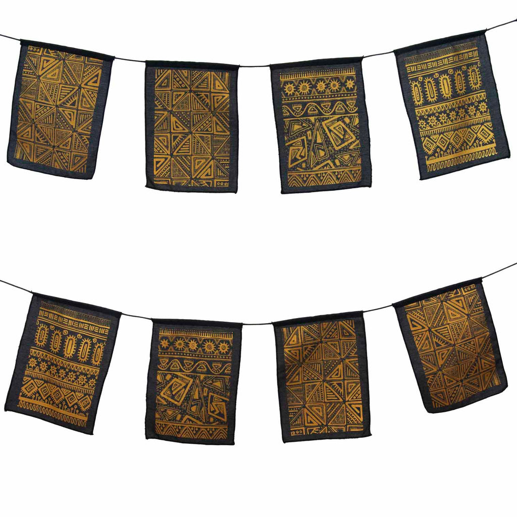 Black and Gold Bunting-Siesta Crafts