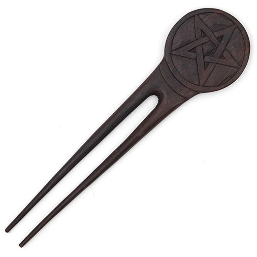 Pentacle Design Hair Fork-Siesta Crafts