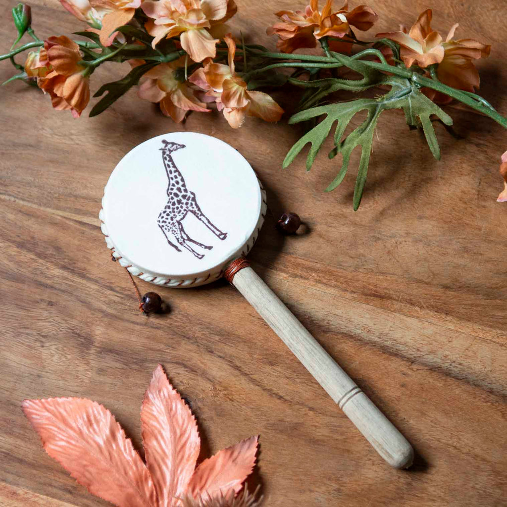 Giraffe Zoo Hand Drum-Siesta Crafts