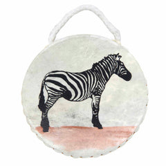 Small Ocean Drum Zebra Design-Siesta Crafts