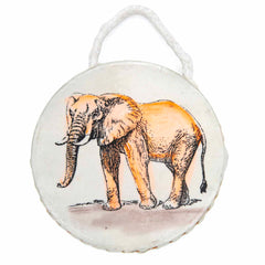 Small Ocean Drum Elephant Design-Siesta Crafts
