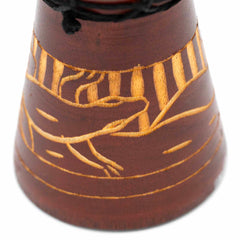 Carved Gecko Djembe Drum 20cm