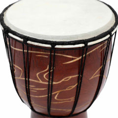Carved Gecko Djembe Drum 30cm
