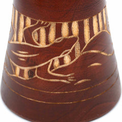 Carved Gecko Djembe Drum 30cm