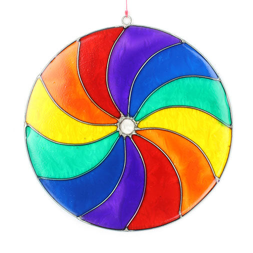 Rainbow Spiral Suncatcher-Siesta Crafts