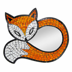 Fox Mosaic Mirror-Siesta Crafts