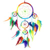 Large Bright Rainbow Dreamcatcher-Siesta Crafts